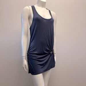 New with tags ELLA MOSS navy tunic. Stretch quality material. Size large (8-10)